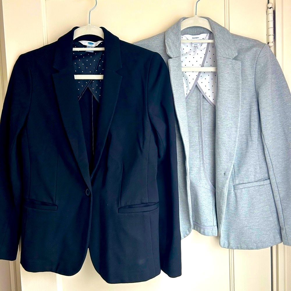 Old Navy Black and Gray Blazers Size Small